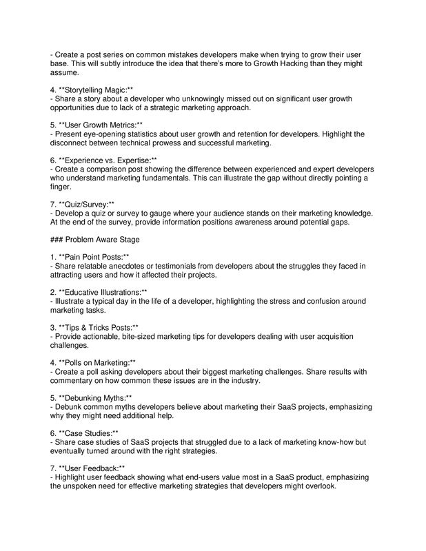 Launch pad plan for SaaS 4